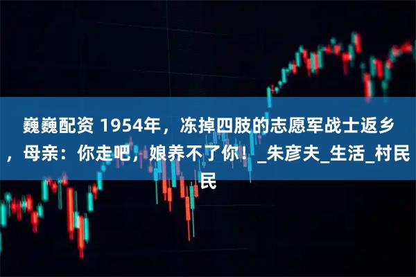 巍巍配资 1954年，冻掉四肢的志愿军战士返乡，母亲：你走吧，娘养不了你！_朱彦夫_生活_村民